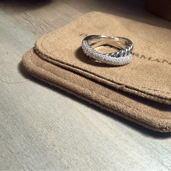 David Yurman Silver and Black Women's Ring - Picture 2 of 7